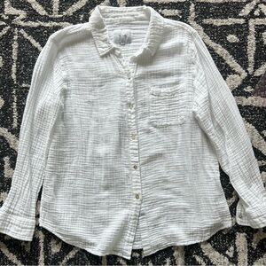 Rails Ellis White Cotton Gauze  Top XL